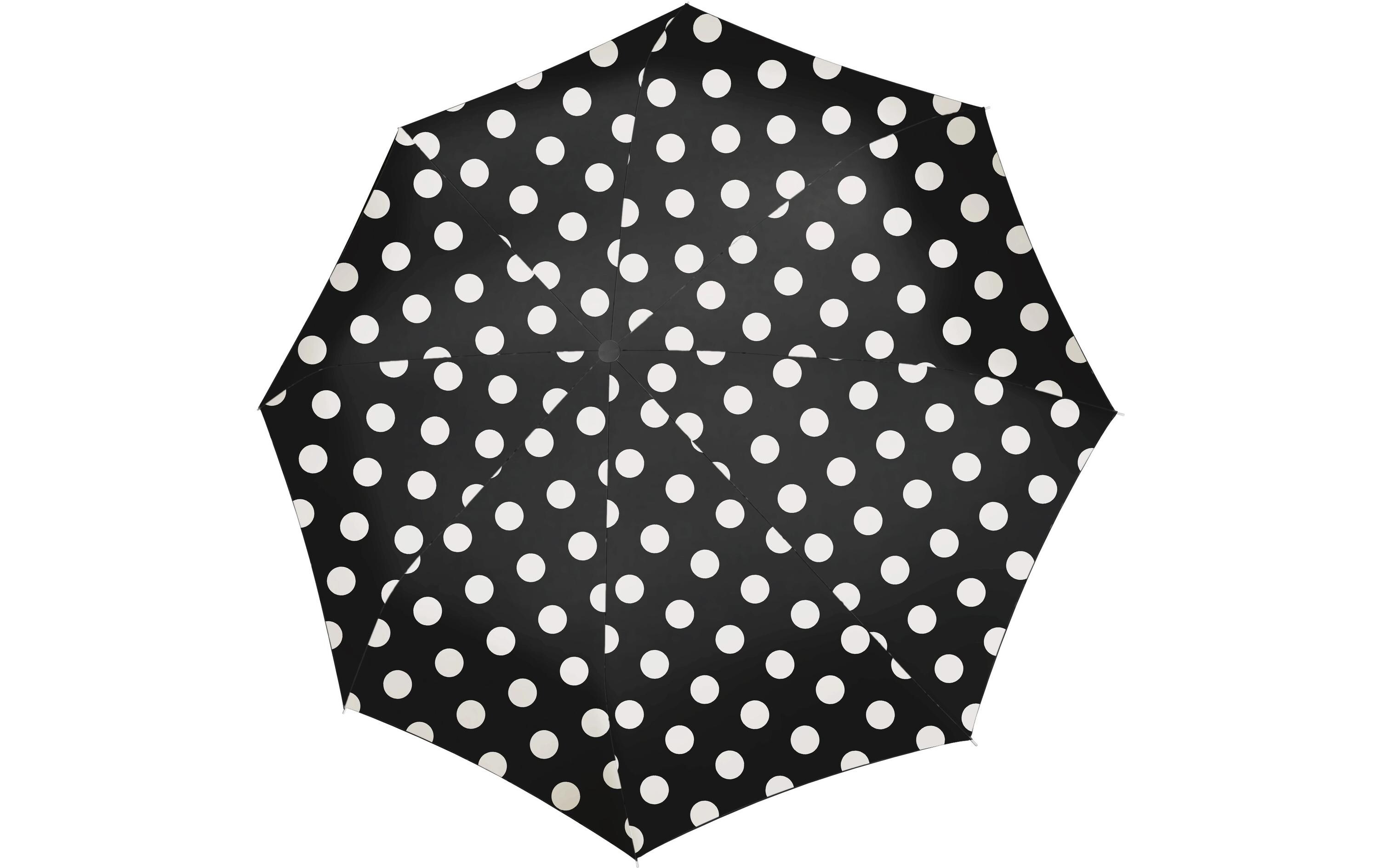 Schirm Pocket Classic Dots WhiteRegenschirm aus recyceltem PET