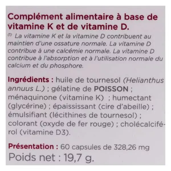 Inovance Vita K2-D3 60 cápsulas
