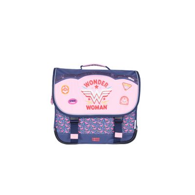 Cartable Wonder Woman Power 38 cm - 2 compartiments - noir - Kid'Abord