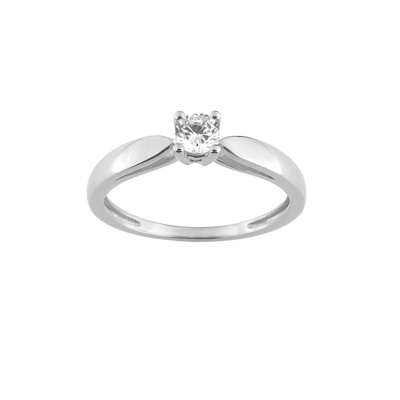 Bague Femme - Or 18 Carats - Diamant 0,25 Carats