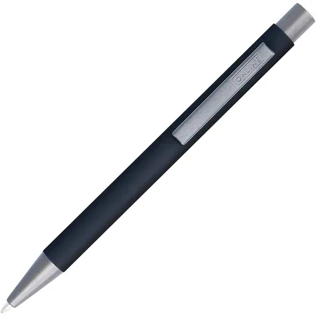 ONLINE Kugelschreiber Soft Metal, Druckkugelschreiber, Pure Black mit Softtouch Feeling
