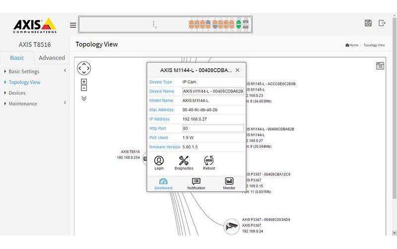 PoE+ Switch T8516 16 Port<br>Smart-Managed