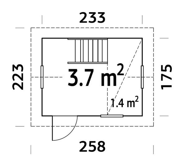 Palmako Spielhaus Grete, ca. B285/H220/T223 cm