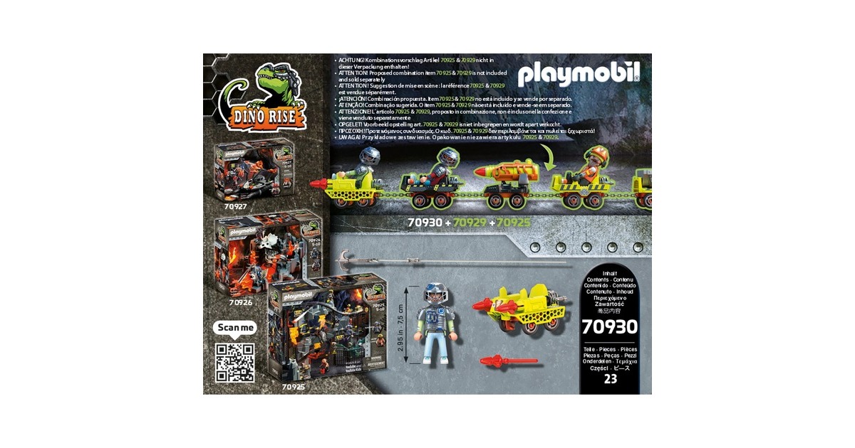 PLAYMOBILDino Rise - Mijncruiser Constructiespeelgoed  (70930)