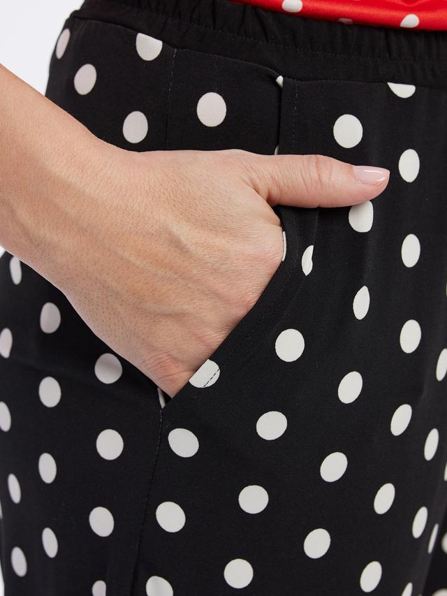 Loungehose mit Punkten