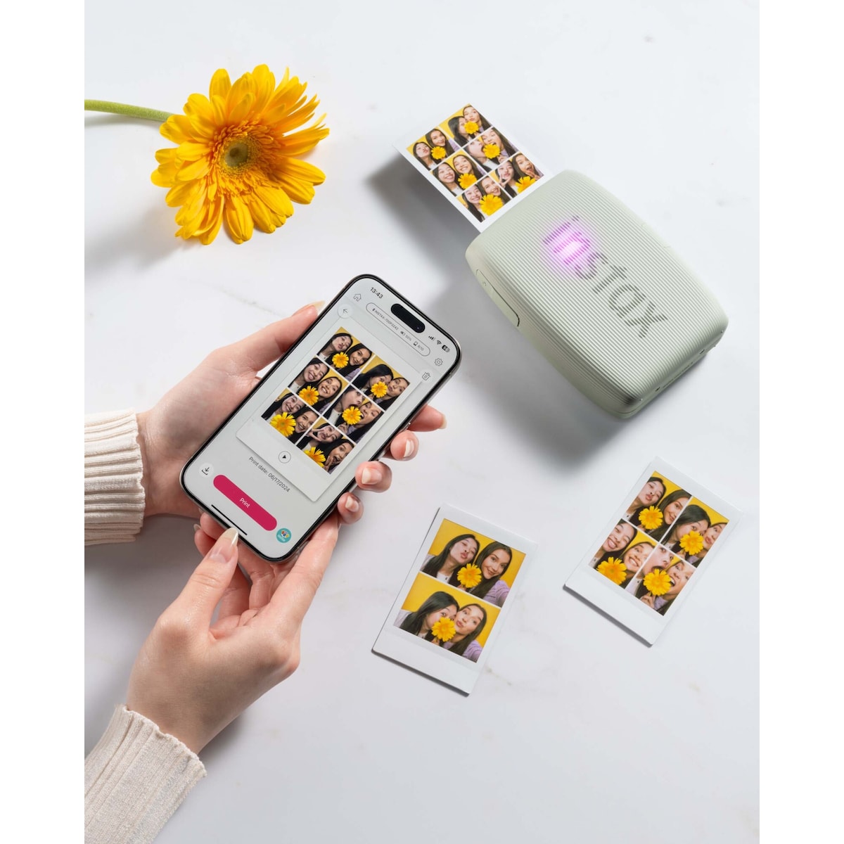 Fujifilm Instax Mini Link 3 smarttelefonprinter (grønn)