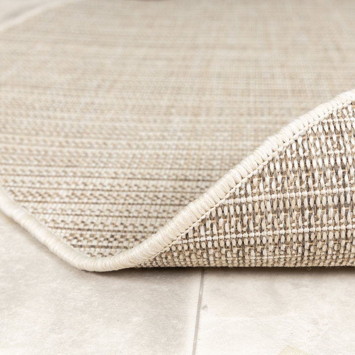 Rond jute buitenkleed - Nomad Melange Creme | Boho