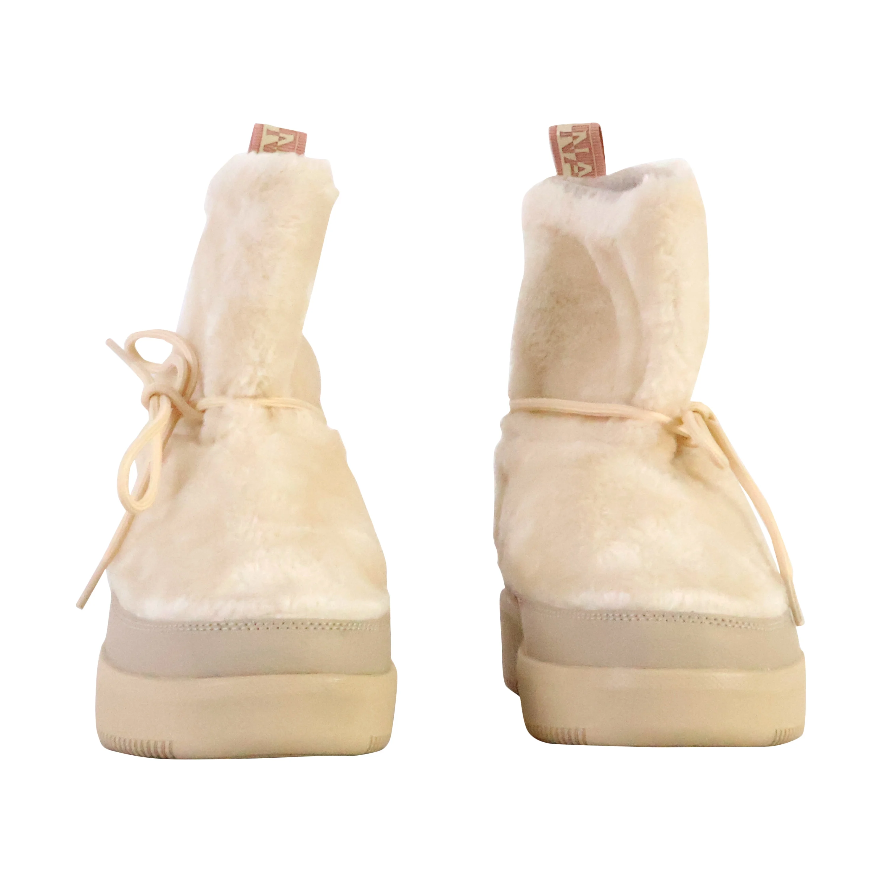 Boots à lacetsjade | Beige