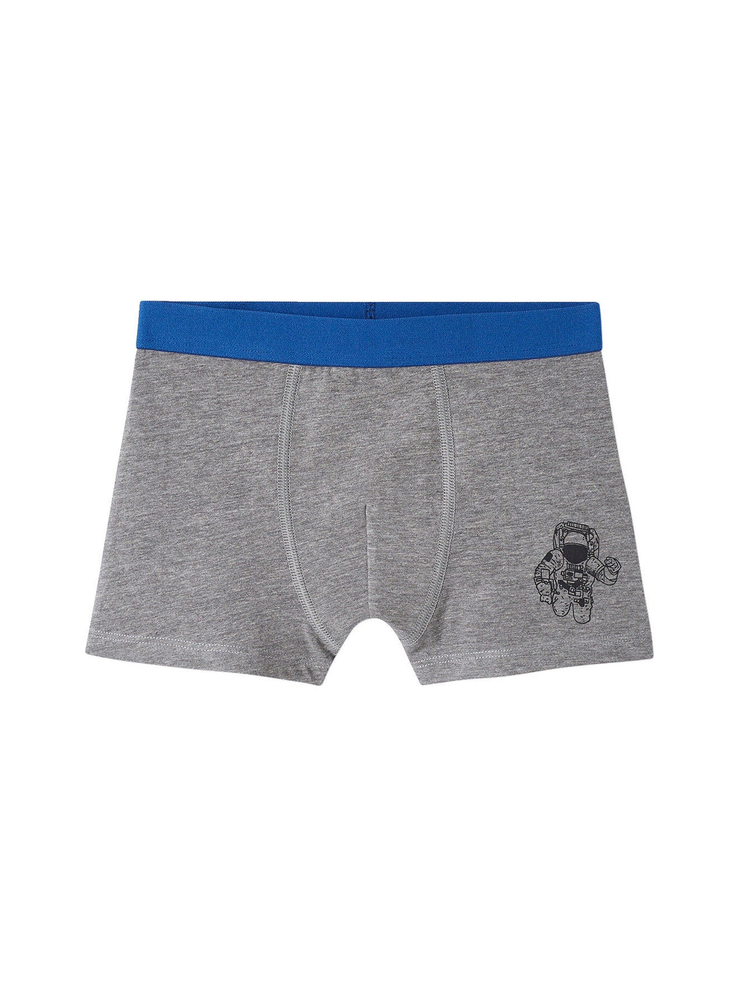 Vertbaudet 5er-Pack Jungen Boxershorts aus Stretch, Weltraum königsblau