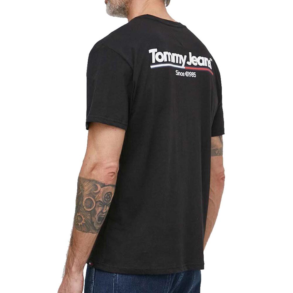 Tommy Hilfiger T-shirt Noir Homme Tommy Hilfiger DM0DM18590
