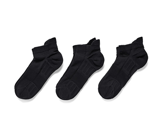 3 Paar Profi-Laufsocken, schwarz