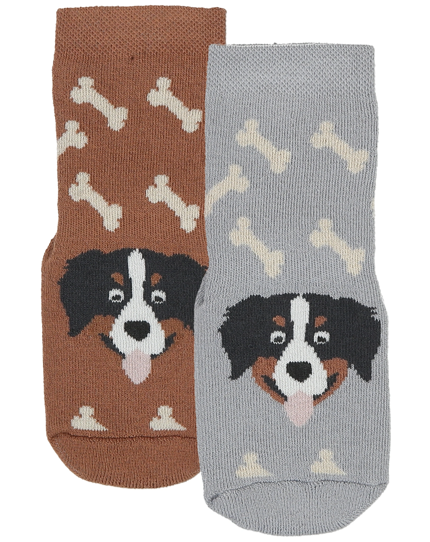 Stoppersocken SOFTSTEP HUND 2er- Pack in hell noug