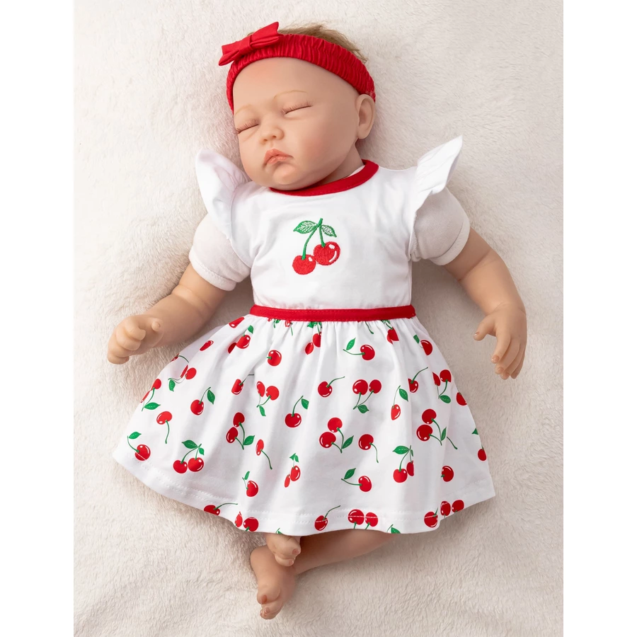 Baby Sweets 3tlg Set Kleid + Shorts + Mütze Lieblingsstücke Kleider rot weiß