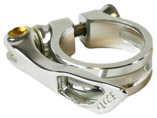 Collier de Selle Serrage Rapide Ice 31.8 mm Argent