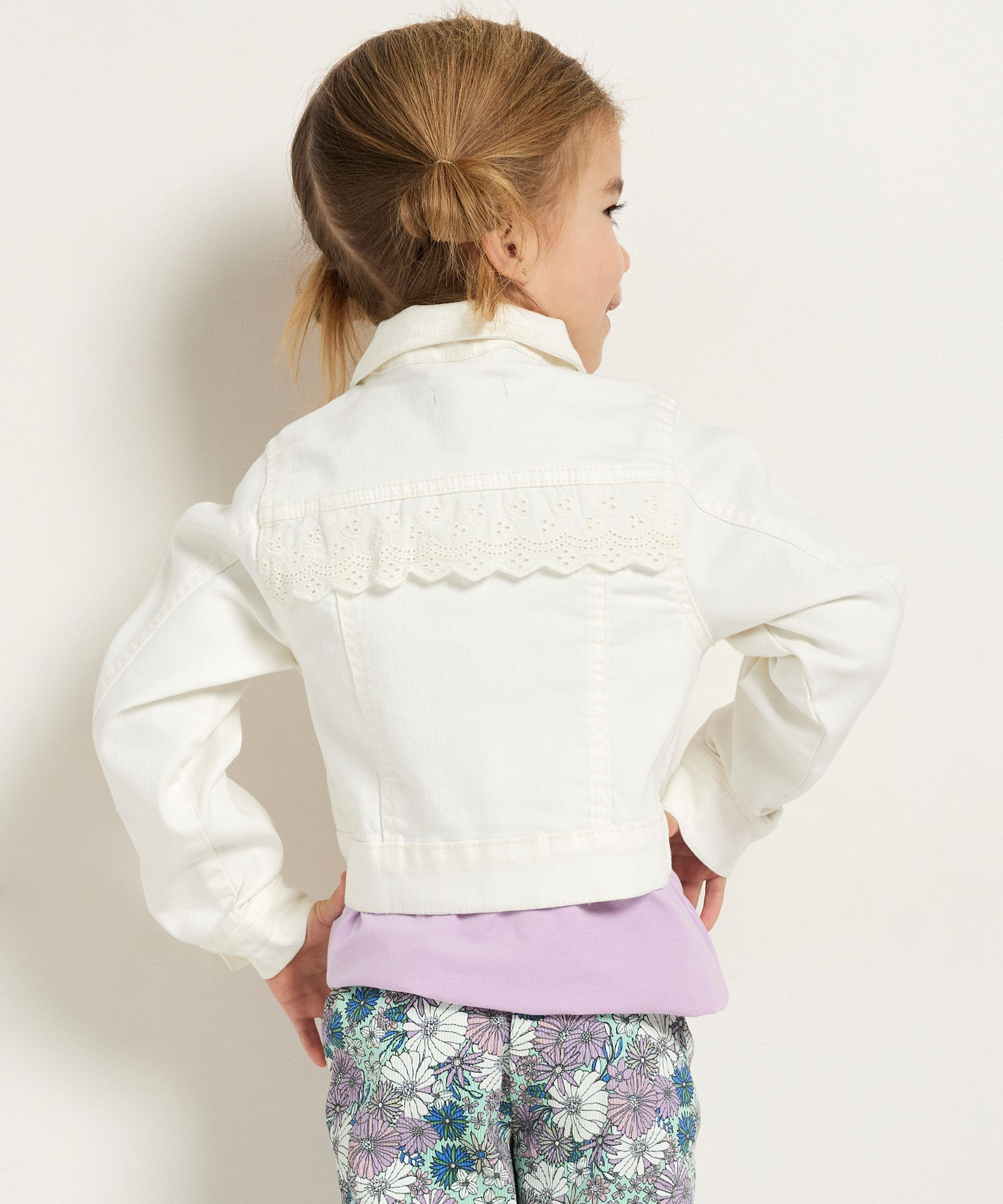 witte spijkerjas stretch twill