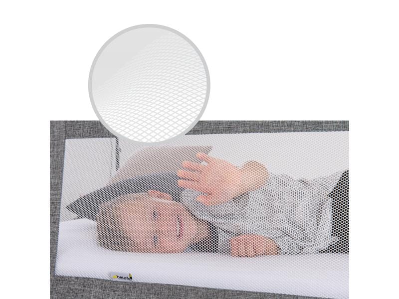 Hauck Bettgitter Sleep n Safe Plus XL Grau 150 x 50 cm Bettschutzgitter für Ihr Kind