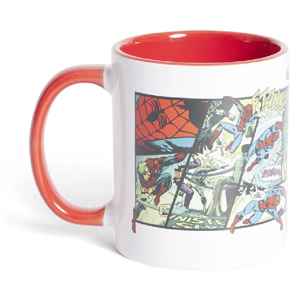 Mug Spiderman Marvel BD blanc et rouge 315ml