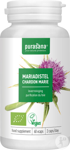 Purasana Chardon Marie Bio Complément Alimentaire Purification Du Foie 60 Gélules