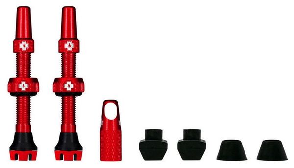 Valves Tubeless Muc-Off V2 44mm Rouge