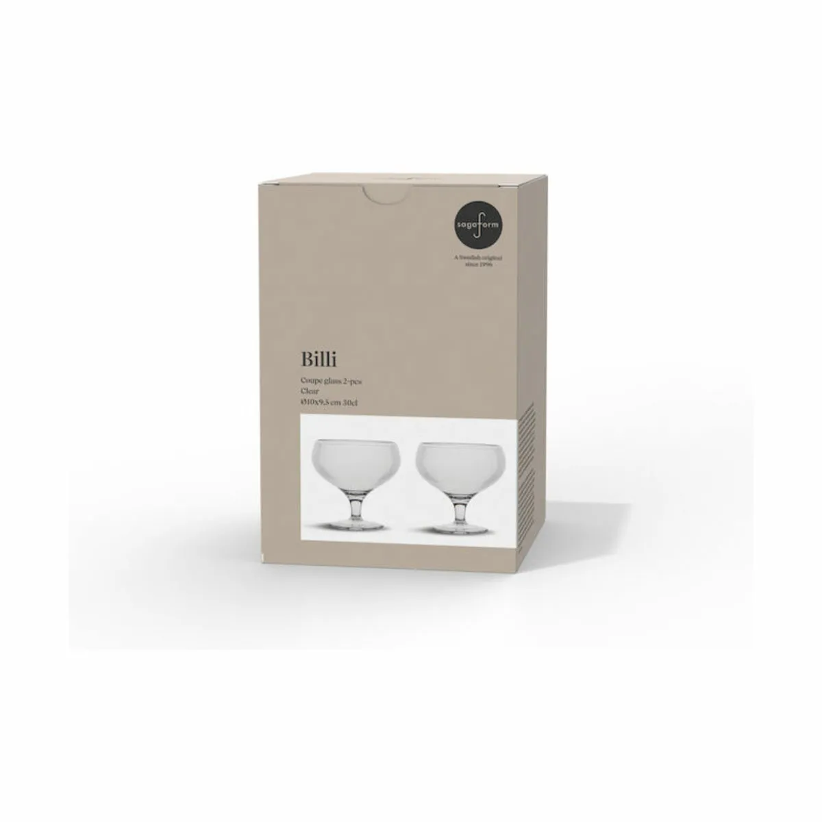 Sagaform Billi Coupe Glas - 2 stk.