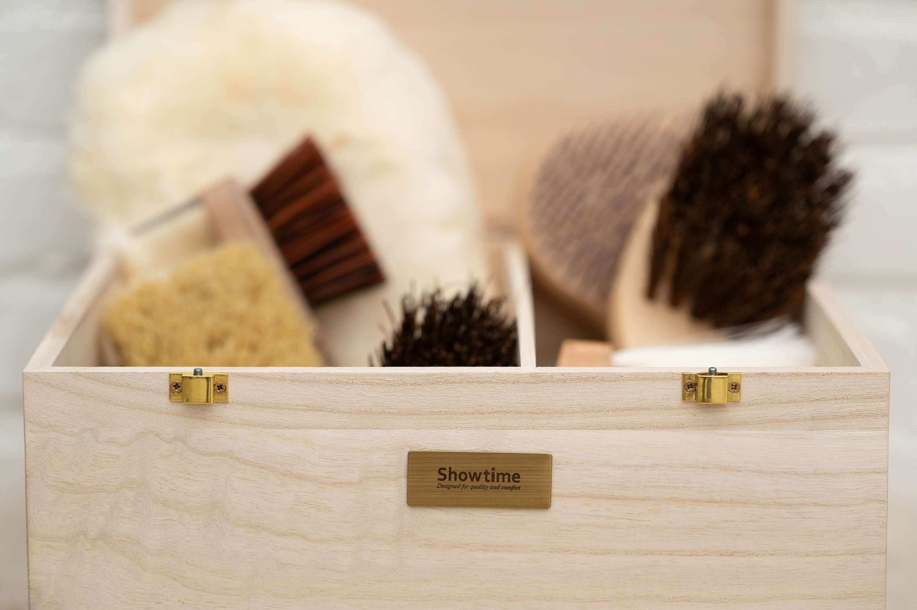 HB Showtime Poetskist Luxe met Borstelset Beige