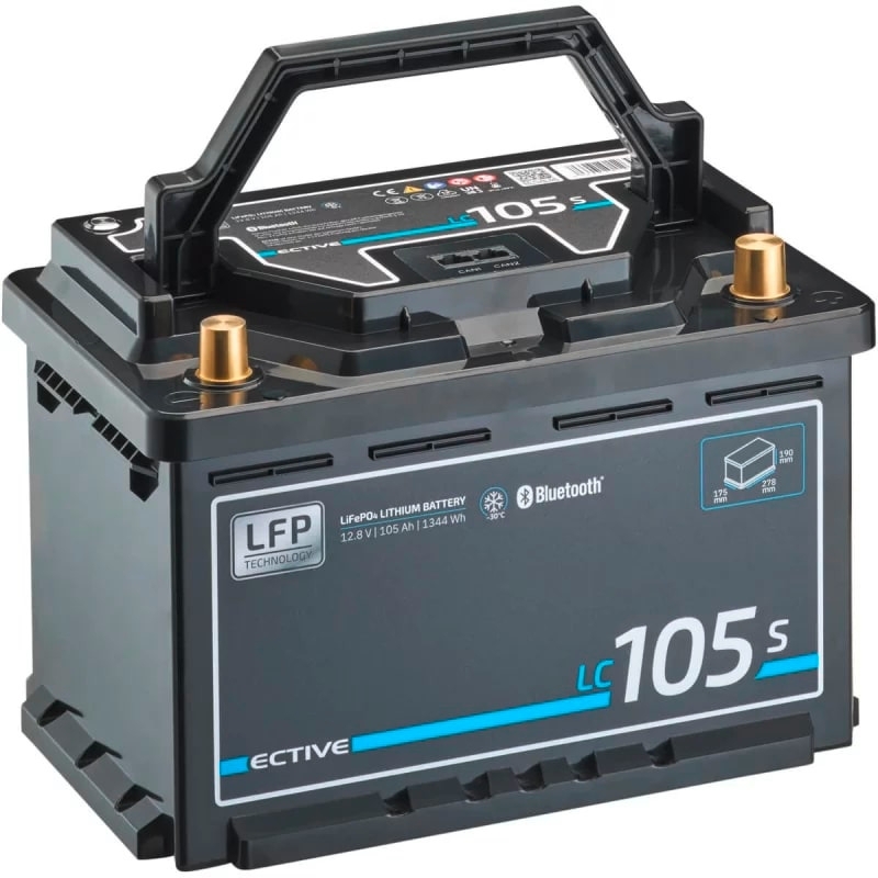 Ective LC 105s LT LiFePO4 Lithium Versorgungsbatterie 105 Ah