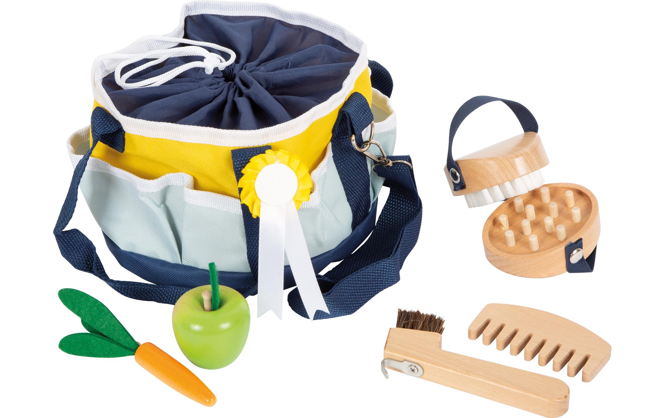 Spielzeug Pferdepflege-Set mit TascheZubehör für Spielpferde
