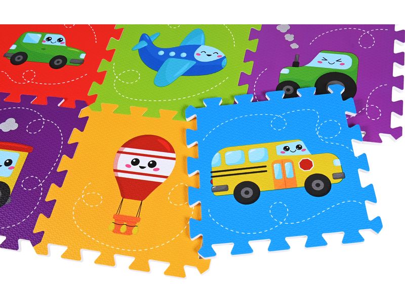 Knorrtoys Puzzlematte Fahrzeuge 9-teilig Mehrfarbige Spielmatte