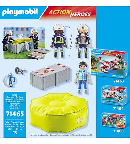 Playmobil Action Helden - Feuerwehrmann mit Airbag - 71465 - 13