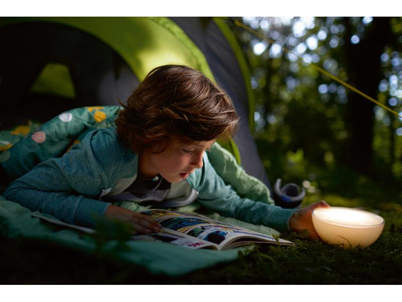 Philips Hue White & Color Ambiance Go Tischleuchte Weiss Mittels Smartphone steuerbare, portable Lichtquelle (12 W)
