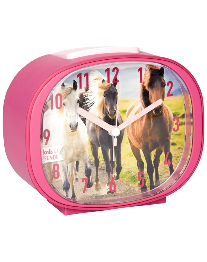 Wecker PFERDEFREUNDE in pink