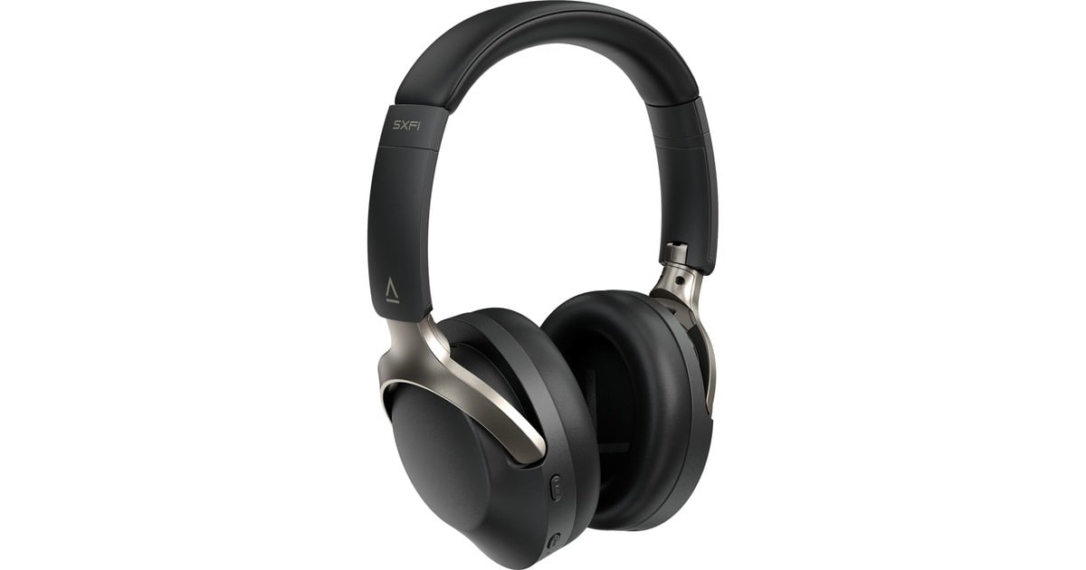 CreativeZen Hybrid SXFI over-ear hoofdtelefoon  (Zwart/grijs, Bluetooth, USB-C, ANC)