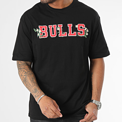 Tee Shirt NBA Floral Graphic Chicago Bulls 60357043 Noir