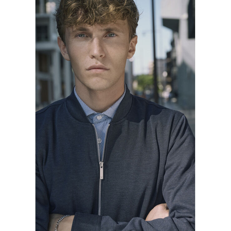 Clean Cut Copenhagen Brendon Jersey Jacket Navy