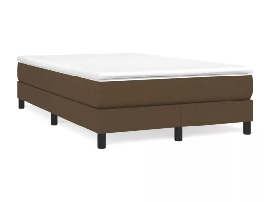 Sommier à lattes de lit Marron foncé 120x200 cm Tissu