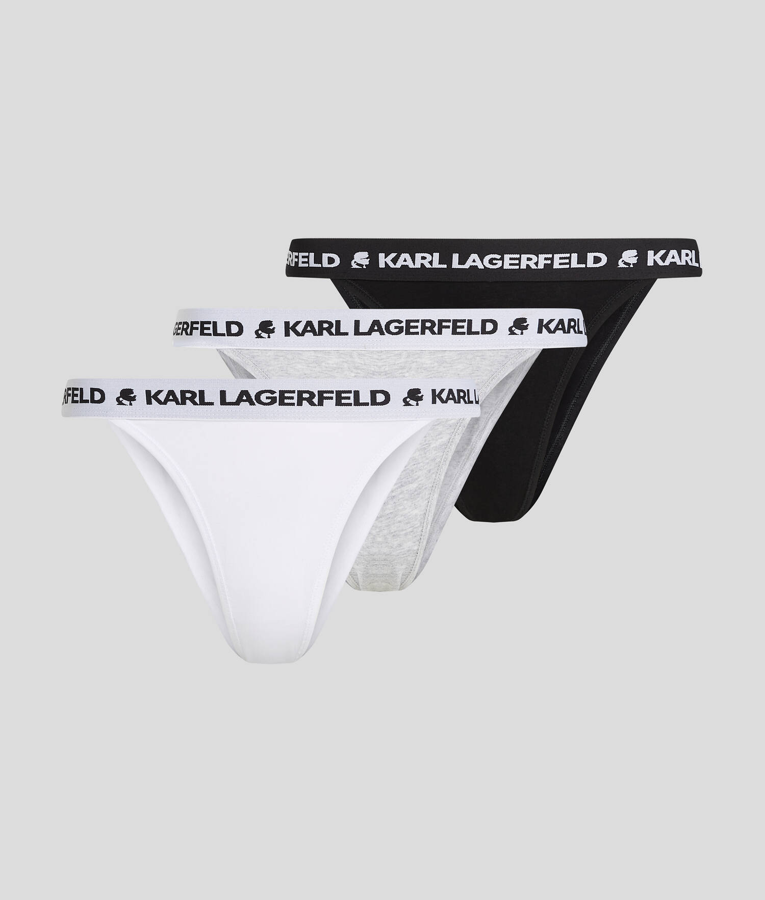 CULOTTES BRÉSILIENNES À LOGO KARL – LOT DE 3