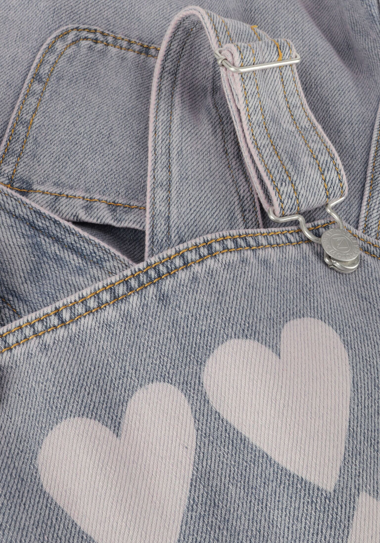 Jelly Mallow paarse jelly mallow  heart denim short overall