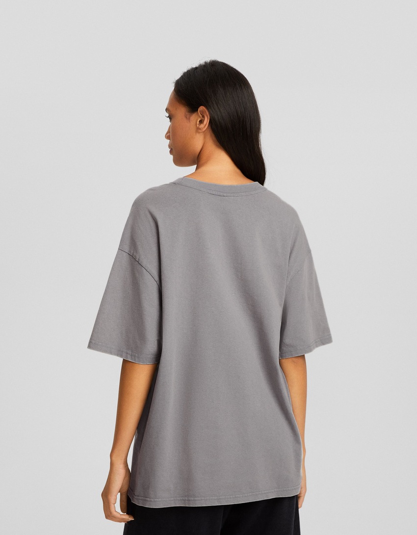 Camiseta de manga curta oversized