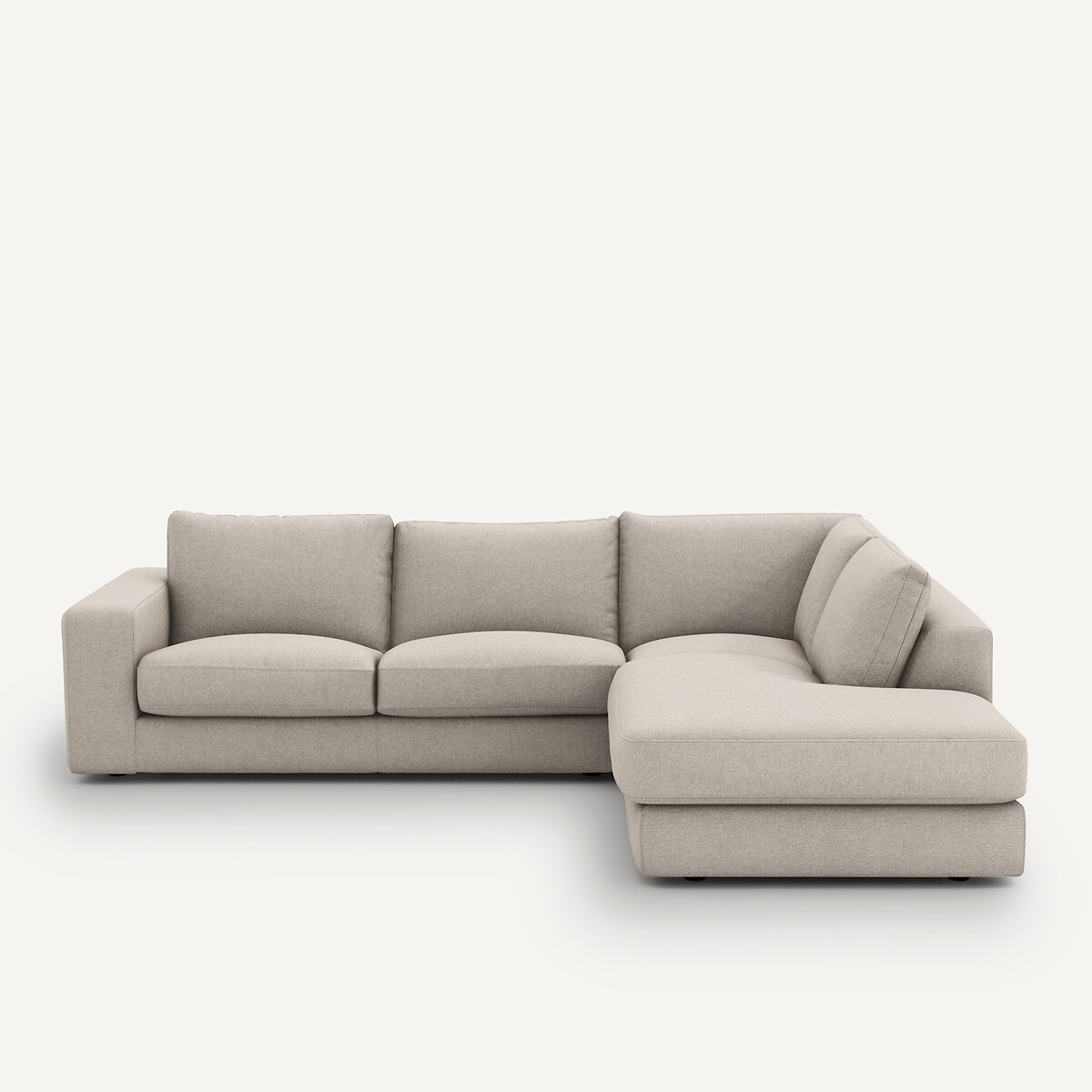 AM.PM<br>Sofá de canto, viscose/linho texturizado, Skander
