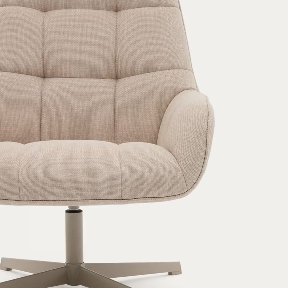 Kave Home Jaspe Draaifauteuil - Beige