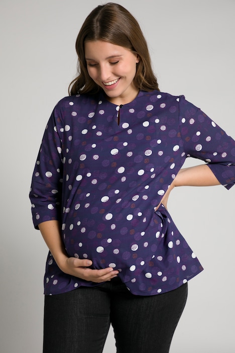 Bellieva-Bluse, Stillfunktion, Rundhals, Biobaumwolle, GOTS