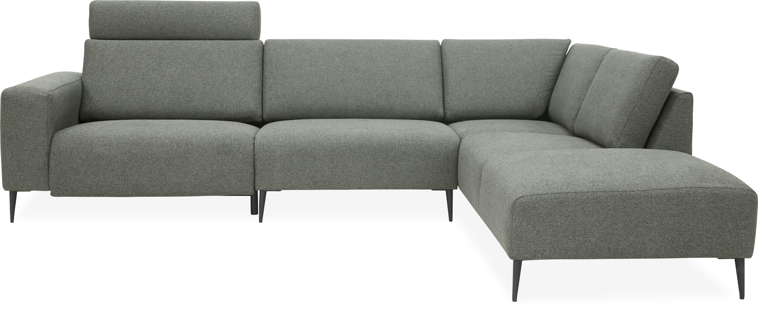 Remus højrevendt sofa med pufafslutning