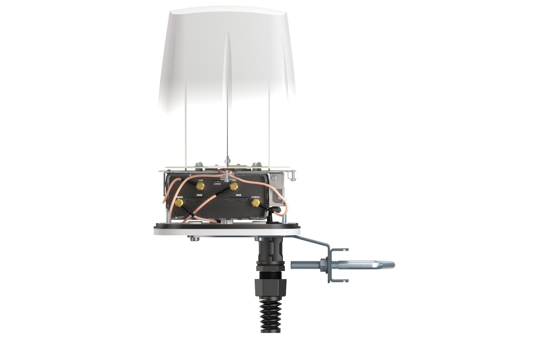 LTE-Antenne QuSpot A950S Outdoor Gehäuse für RUT-950<br>IP67 Outdoor Gehäuse für Teltonika RUT-950 / RUT-900 LTE-Industriemodem