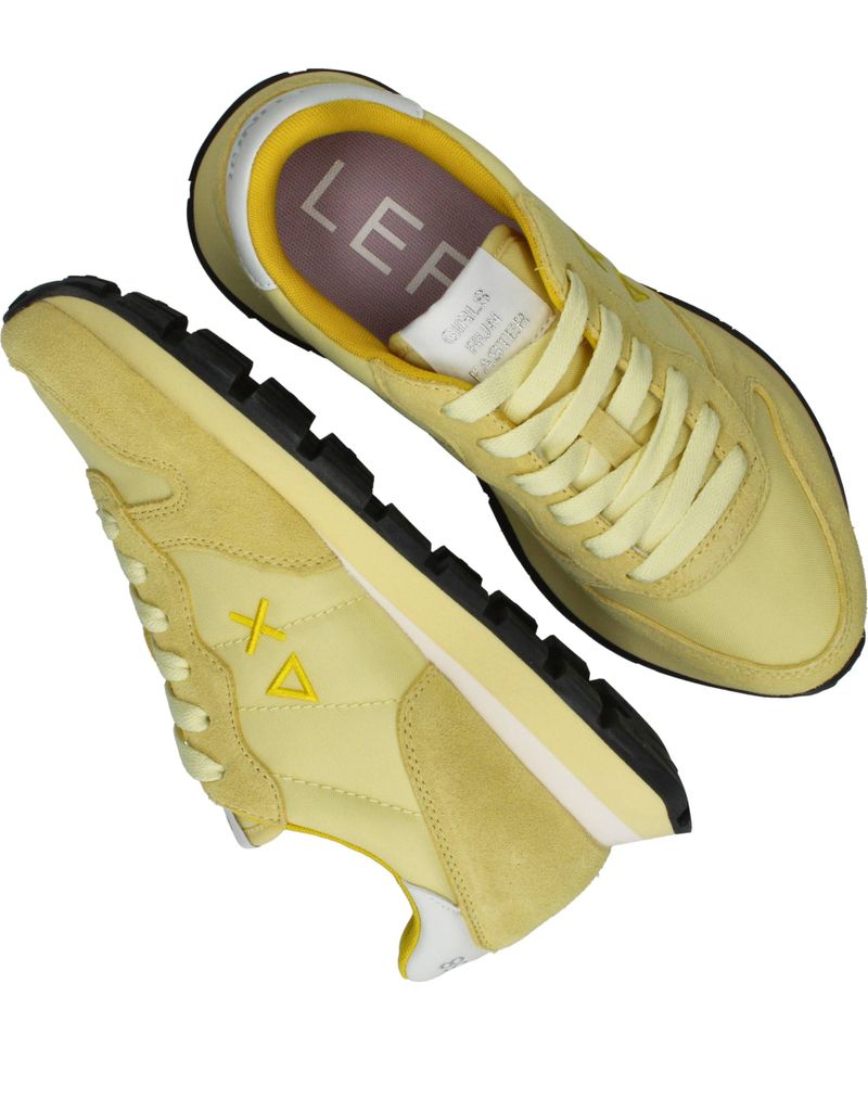 Sun 68 Ally Solid Nylon Sneakers Geel Dames