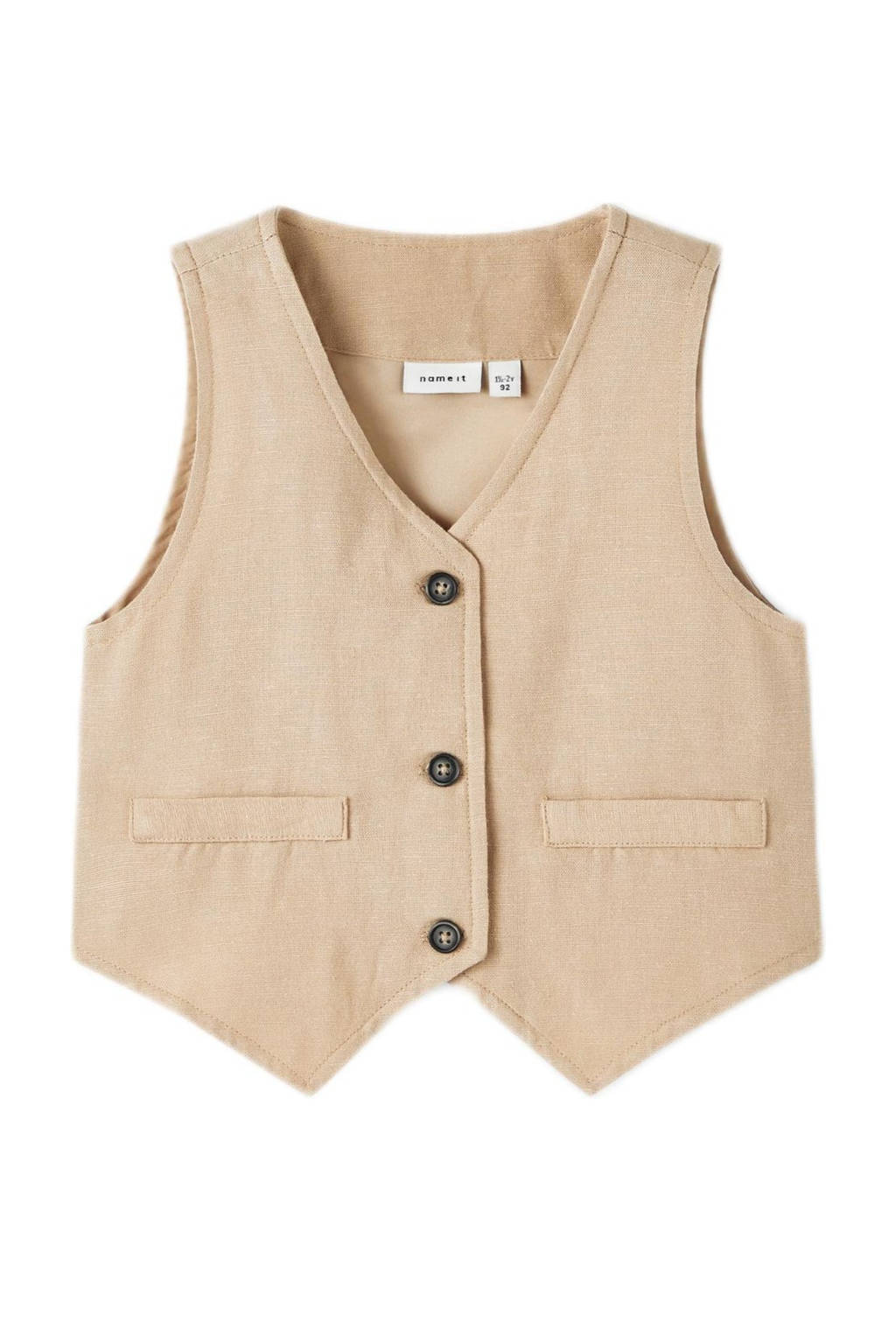 NAME IT gilet NMMFAHER lichtzand