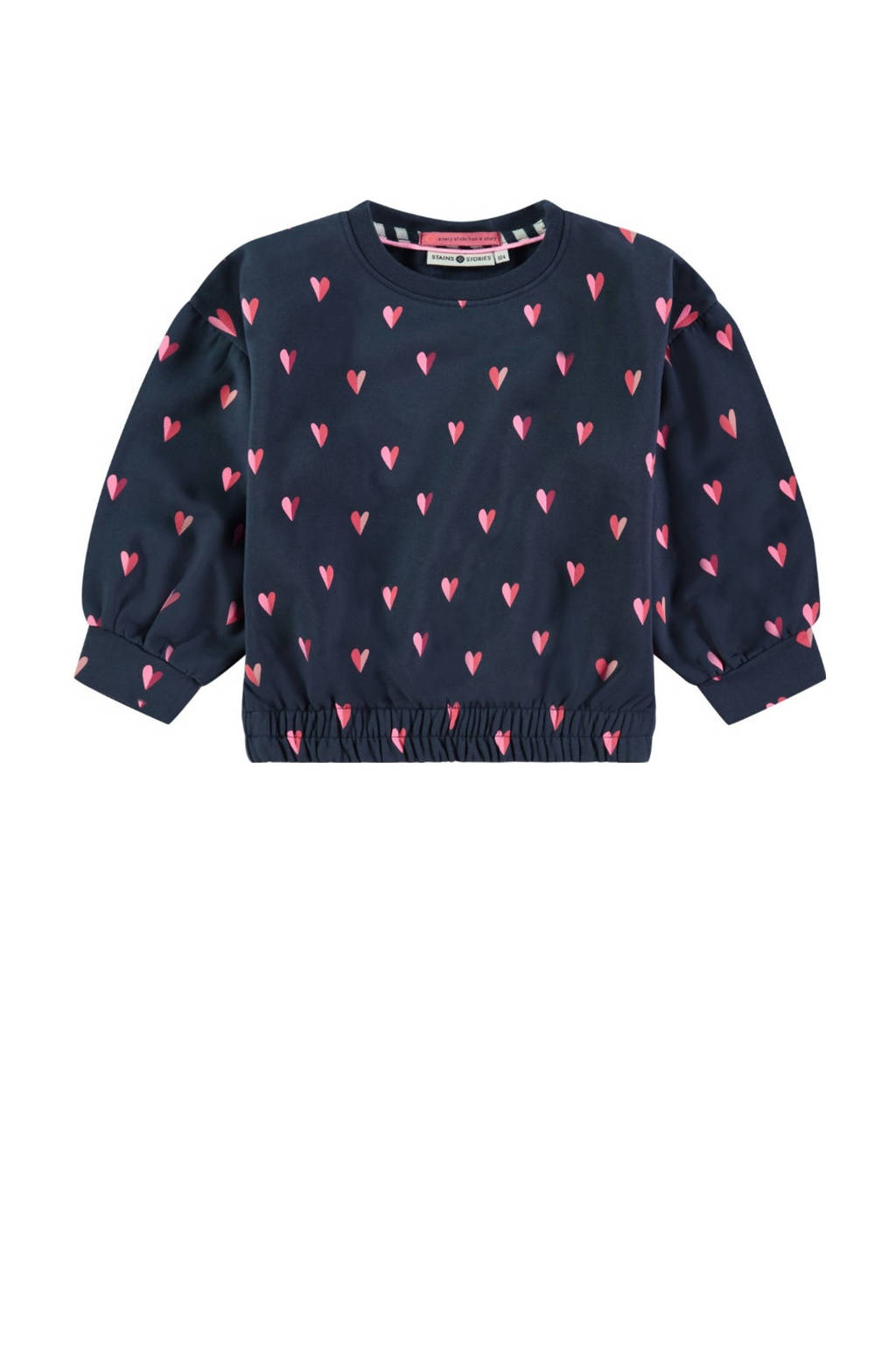 Stains&Stories sweater donkerblauw
