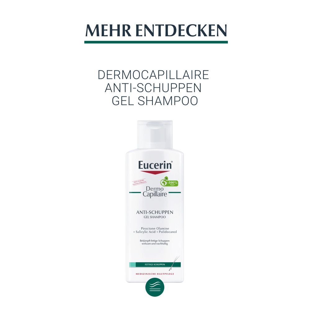 Eucerin DermoCapillaire Anti-Schuppen Creme Shampoo – Haarpflege bei trockenen Schuppen & juckender Kopfhaut - Jetzt 3€ sparen mit Code 