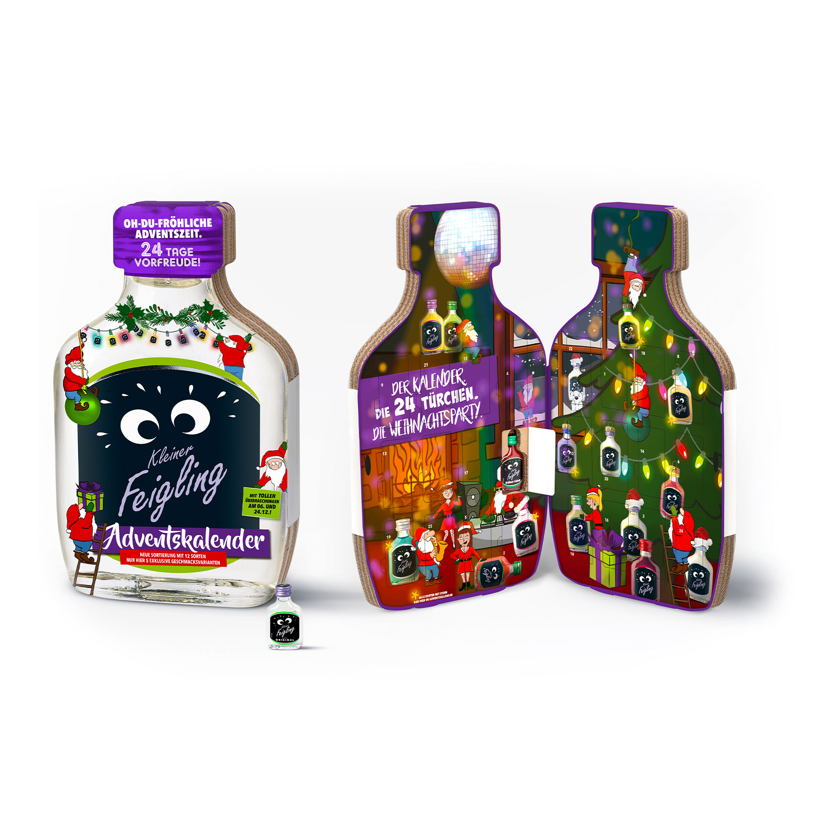 Kleiner Feigling Adventskalender 15,0 - 20,0 % vol 24 x 0,02 Liter
