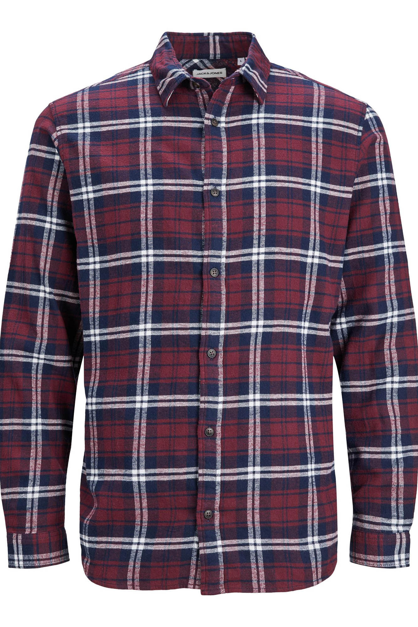 Camisa xadrez de sarja com corte slim