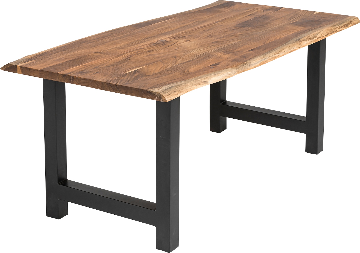 SalesFever Essgruppe »Esszimmerausstattung aus Holz und Metall« Set, 5 Stk. tlg. Essgruppe im stilvollen Look mit 4 Stühlen